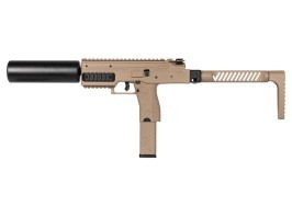 Airsoft GBB VMP-1X SMG, 2 magazines + silencer - TAN [Vorsk]