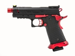 Airsoft GBB pistol CS Hi-Capa Vengeance Compact - Red MATCH [Vorsk]