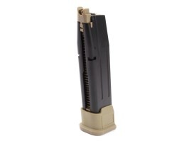 25 rounds gas magazine for WE F17/F18 (M17/M18) - dual tone BK/TAN [WE]