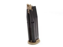 20 rounds gas magazine for WE F17/F18 (M17/M18) - dual tone BK/TAN [WE]