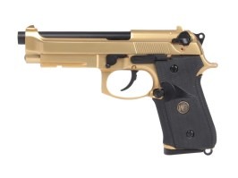 Airsoft pistol M9 A1, fullmetal, blowback - Gold [WE]