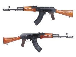 Airsoftová zbraň AK 74 PMC GBB, celokov, blowback - pravé dřevo [WE]