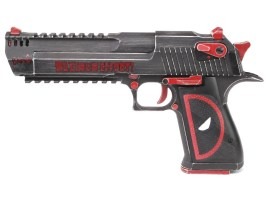 Pistolet airsoft Desert Eagle L6 .50AE version Dead Pool, glissière métal, GBB blowback [WE]