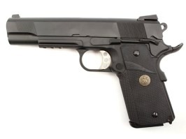 Airsoftová pistole M.E.U. SOC RAIL- černá , celokov, blowback [WE]