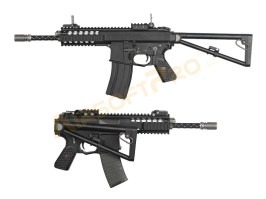 Airsoft rifle AWSS KAC PDW 10” GBB, blowback - black, 2x magazine [WE]