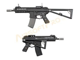 Airsoft rifle AWSS KAC PDW 8” GBB, blowback, - black, 2x magazine [WE]