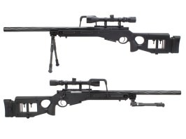 Sniper airsoft SV98 MB4420D lunette et bipied - Noir [Well]