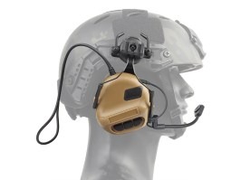 Tactical helmet headset with Microphone HD-10 Gen. 5 -  TAN [WoSport]