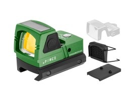 Solar Powered Mini Red Dot Sight - Green [xFORCE]