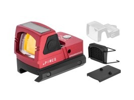 Solar Powered Mini Red Dot Sight - Red [xFORCE]