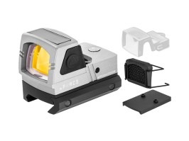 Solar Powered Mini Red Dot Sight - Silver [xFORCE]