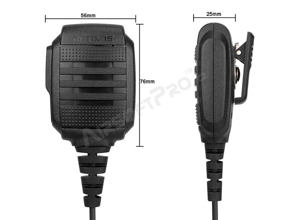 Altavoz / micrófono impermeable doble para hombro HK006 [Retevis]