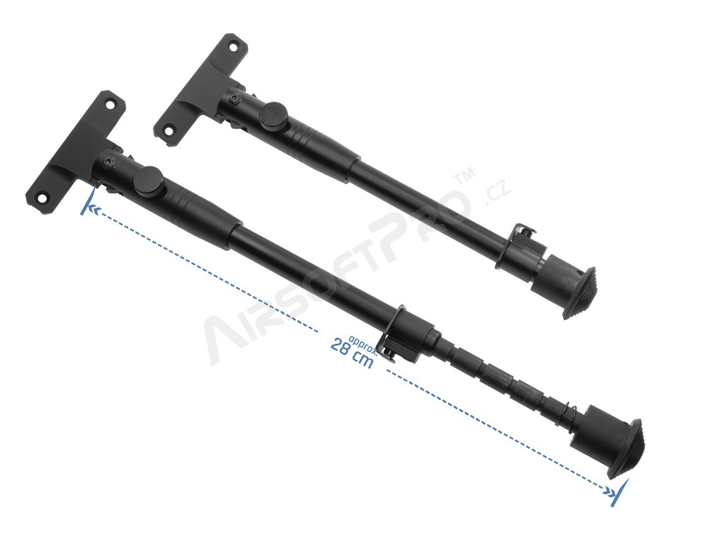 Bípode giratorio de montaje lateral que incluye soporte KeyMod / M-LOK [JJ Airsoft]