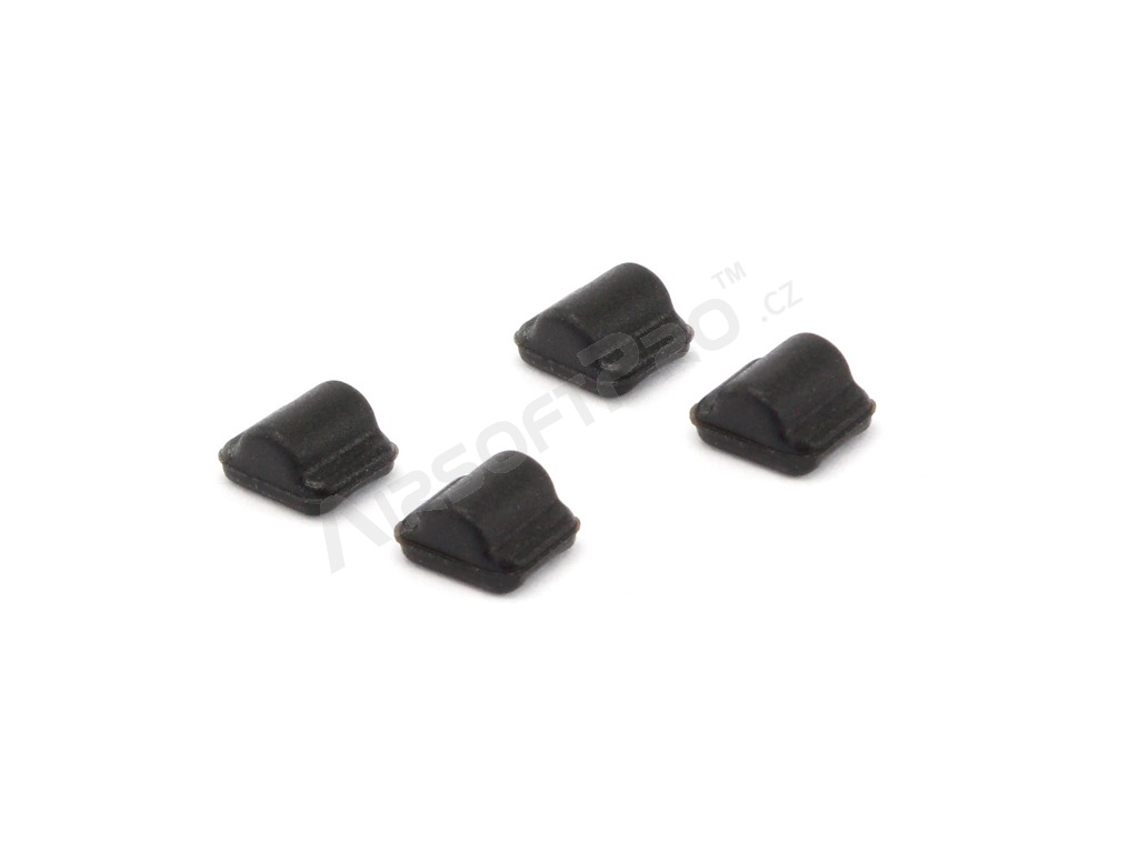 Set of 4pcs Flat Hop-up Rubbers (50°,60°,70°,80°) with Nubs for SRS [Silverback]