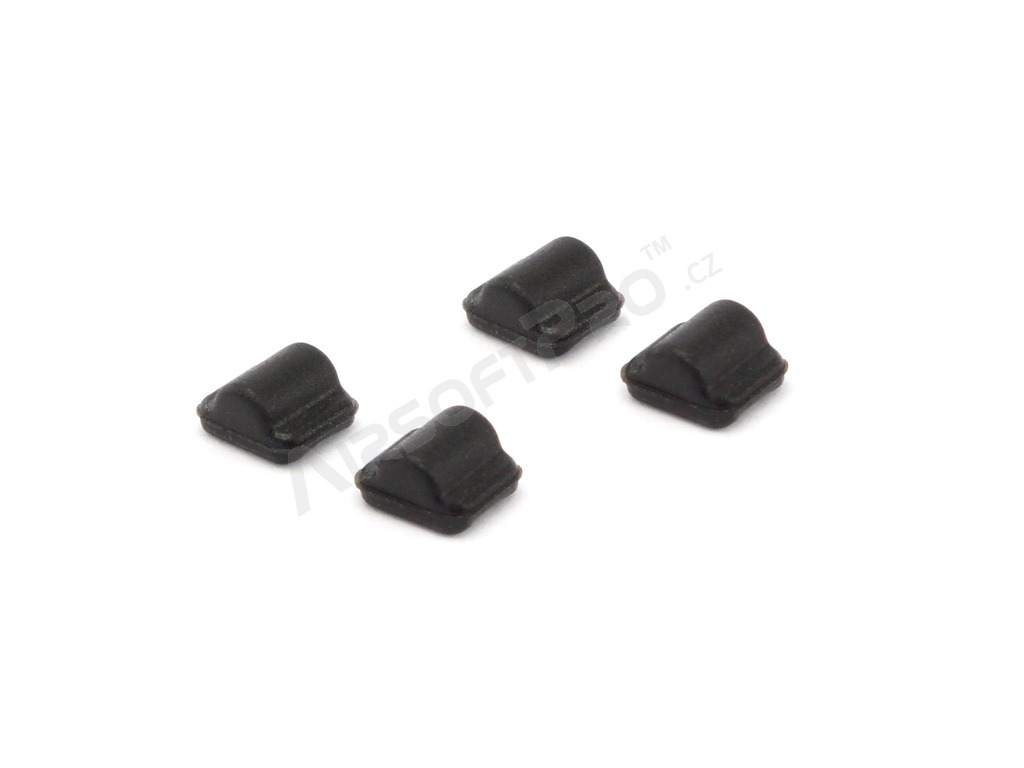 Juego de 4 piezas de goma plana Hop-up 80° con Nubs para SRS / TAC-41 - rojo [Silverback]