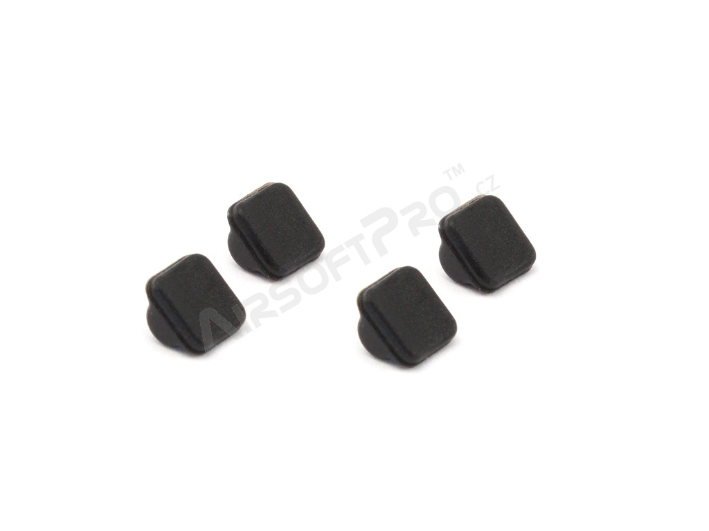 Set of 4pcs flat Hop-up Rubber 80° with Nubs for SRS / TAC-41 - red [Silverback]