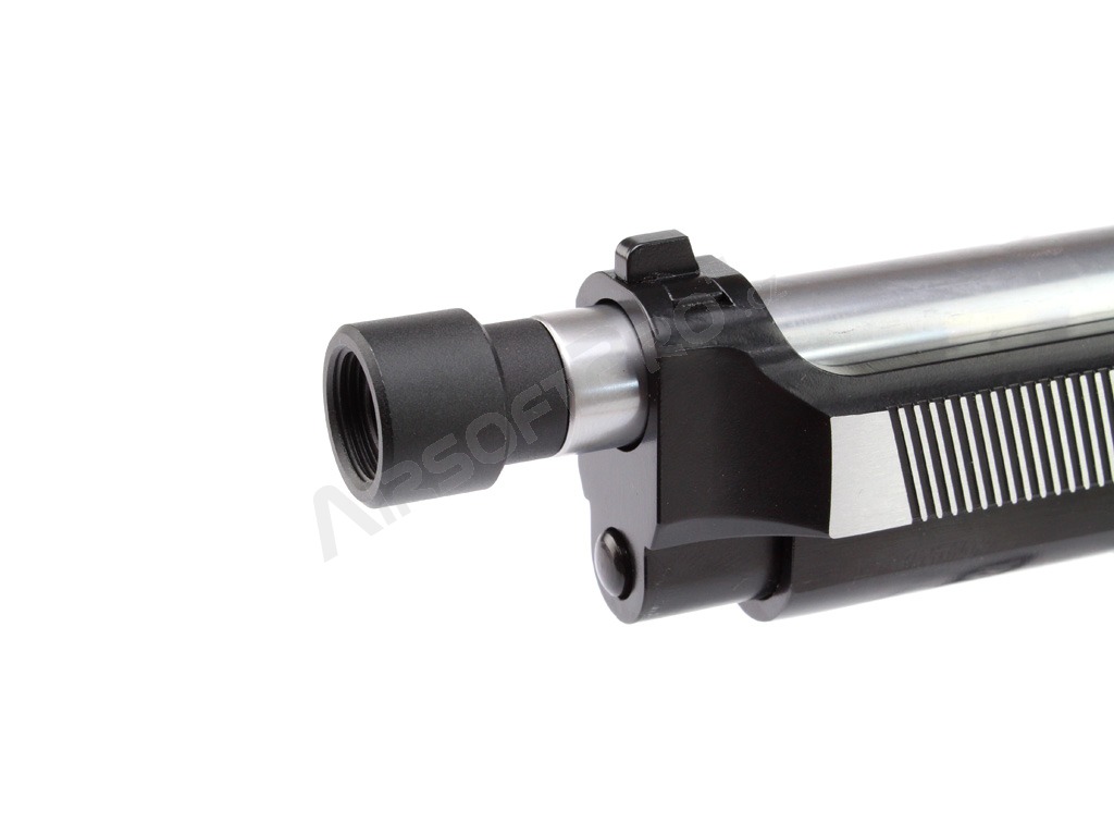 Adaptador de supresor de pistolas (silenciador) de 11 a -14mm (SL00116) - tapa negra [SLONG Airsoft]
