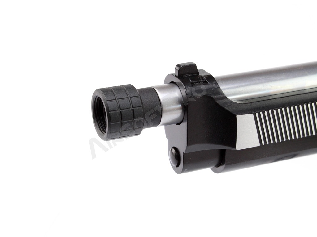 Adaptador de supresor de pistolas (silenciador) de 11 a -14mm (SL00116D) - tapa negra [SLONG Airsoft]