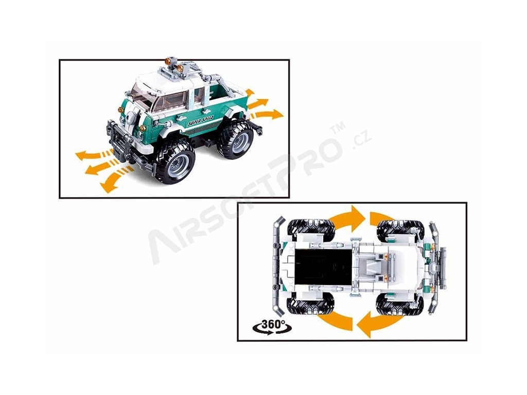 Stavebnica Power Bricks M38-B1020 Monster SUV R/C T2 na diaľkové ovládanie [Sluban]