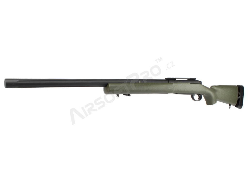 Airsoft sniper M24 Military - olivová (OD), (SW-04JG) + UPGRADE 150m/s zdarma [Snow Wolf]