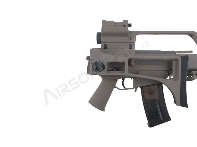 Airsoftová zbraň SA-G13 EBB s optikou, kolimátorem a dvojnožkou, TAN [Specna Arms]