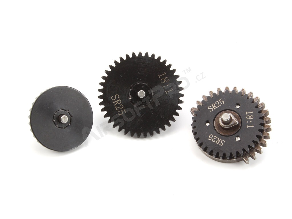 CNC steel gear set for SR25, 18:1 [Specna Arms]