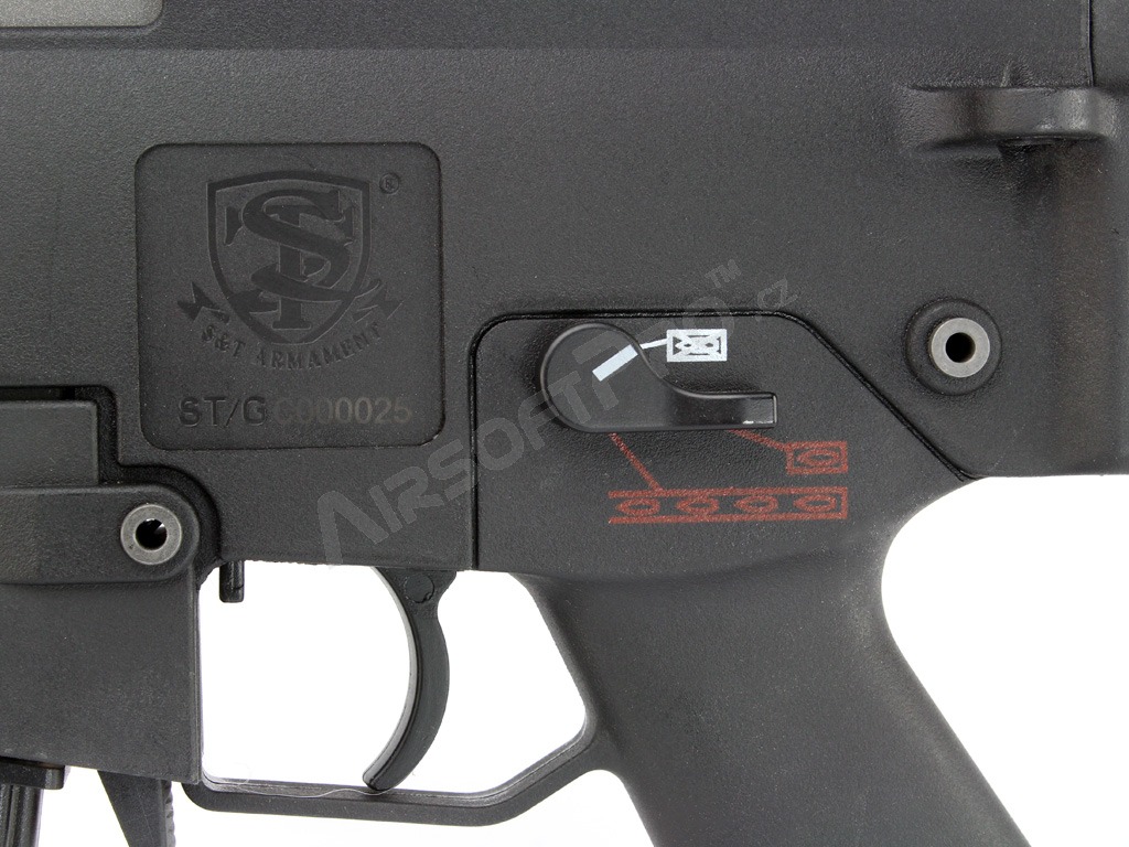 Airsoftová zbraň G316KV EBB s granátometem , černá [S&T]