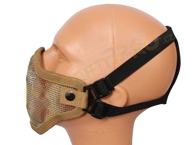 Máscara de protección facial STRIKE con malla - desierto [EmersonGear]
