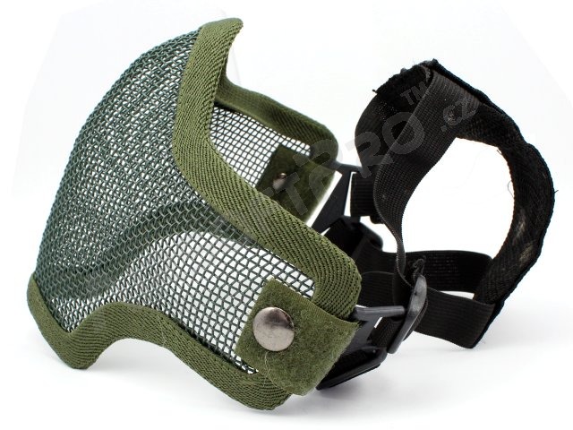 Máscara de protección facial STRIKE con malla - verde [EmersonGear]