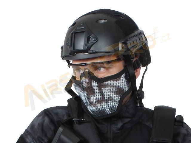 Máscara de protección facial STRIKE con malla - cráneo [EmersonGear]