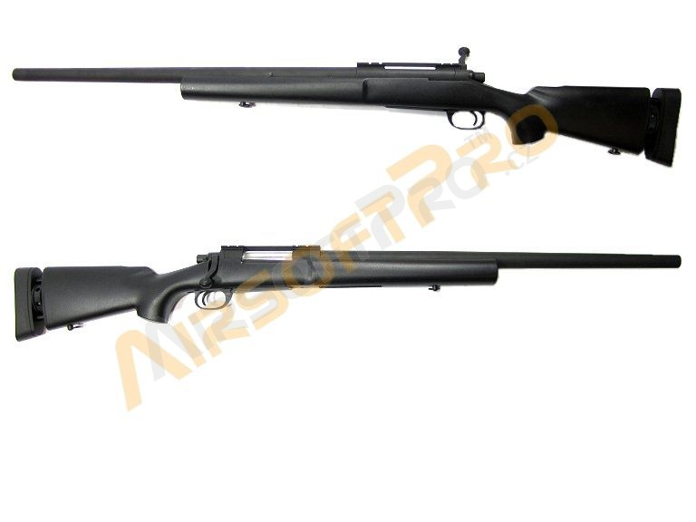 Airsoft sniper M24 - černá (SW-04B) + UPGRADE 150m/s zdarma [Snow Wolf]