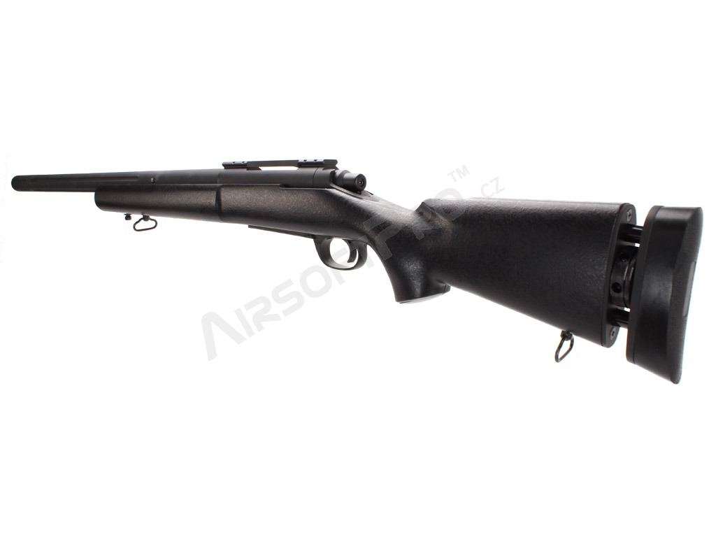 Airsoft sniper M24 Military s kompenzátorem - černá + UPGRADE 150m/s zdarma [Snow Wolf]