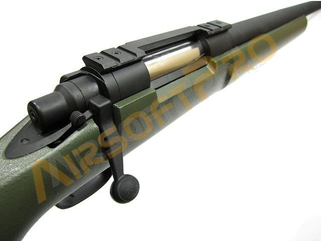 Airsoft sniper M24 - olivová (OD), (SW-04G) + UPGRADE 150m/s zdarma [Snow Wolf]