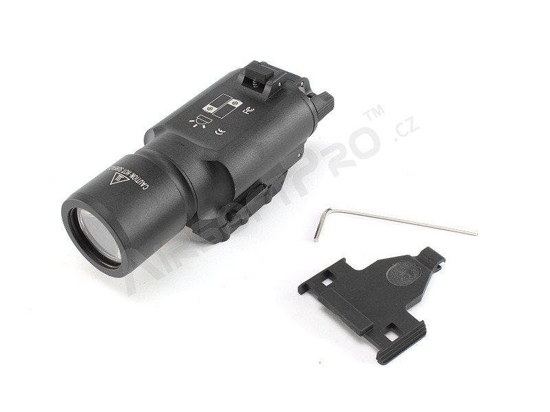 Linterna táctica X300 LED con el soporte para armas RIS - negro [Target One]