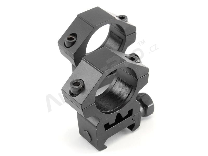 Soporte óptico de dos piezas de 25 mm para carril RIS (bajo) [Theta Optics]