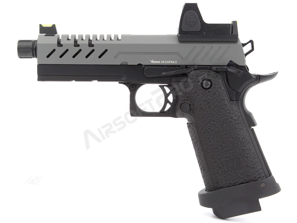 Airsoft GBB pistol Hi-Capa 4.3 + Red Dot, Grey slide [Vorsk]