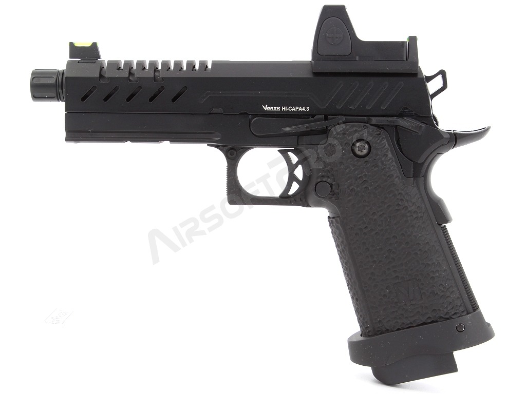 Airsoft GBB pistol Hi-Capa 4.3 + Red Dot, Black [Vorsk]