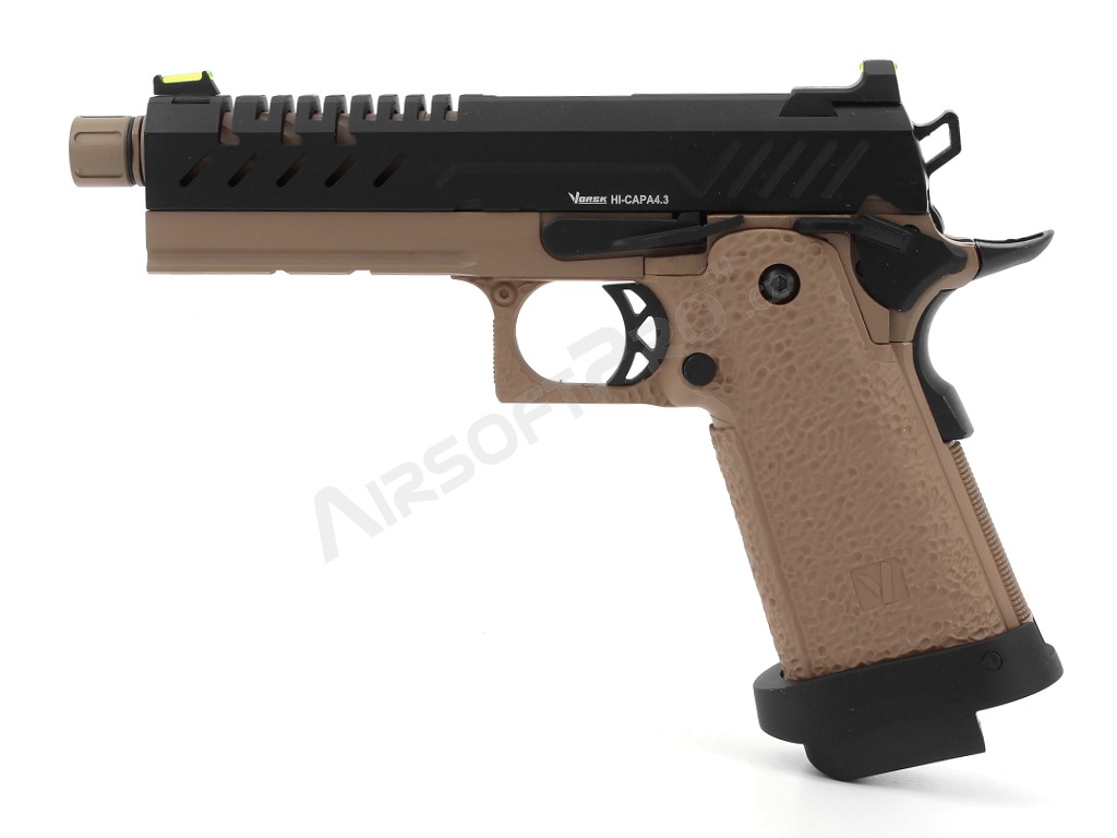 Airsoft GBB pistol Hi-Capa 4.3, Black-TAN [Vorsk]