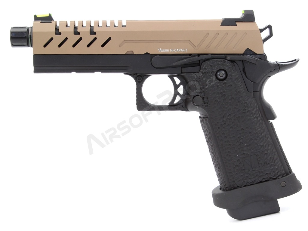 Airsoftová pistole Hi-Capa 4.3, GBB - TAN závěr [Vorsk]