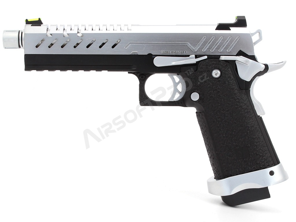 Airsoft GBB pistol Hi-Capa 5.1, Chrome slide [Vorsk]
