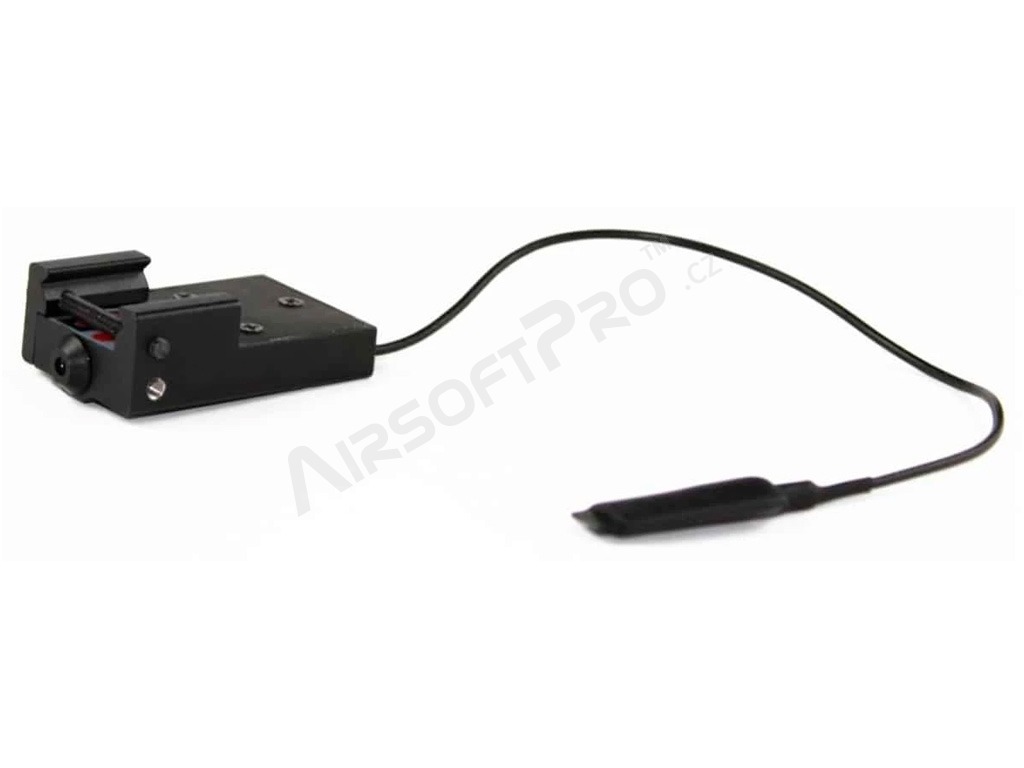Airsoft Red Laser With Ris Adapter And Cable Switch Black