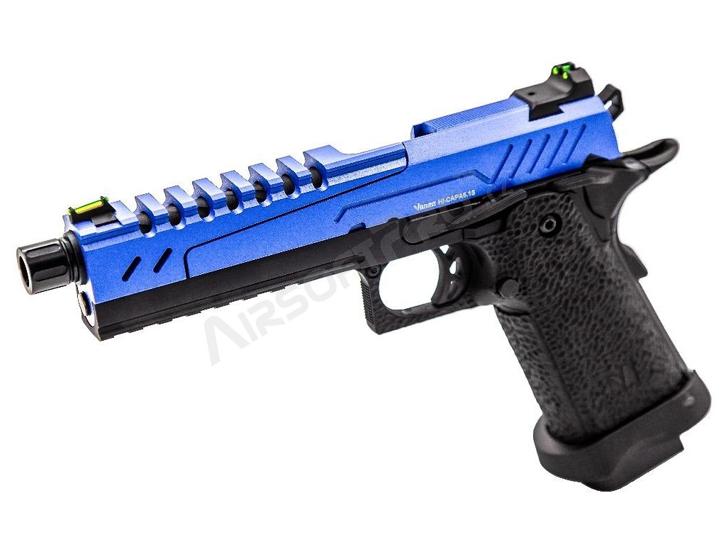 Pistola airsoft GBB Hi-Capa 5.1S - Corredera azul [Vorsk]