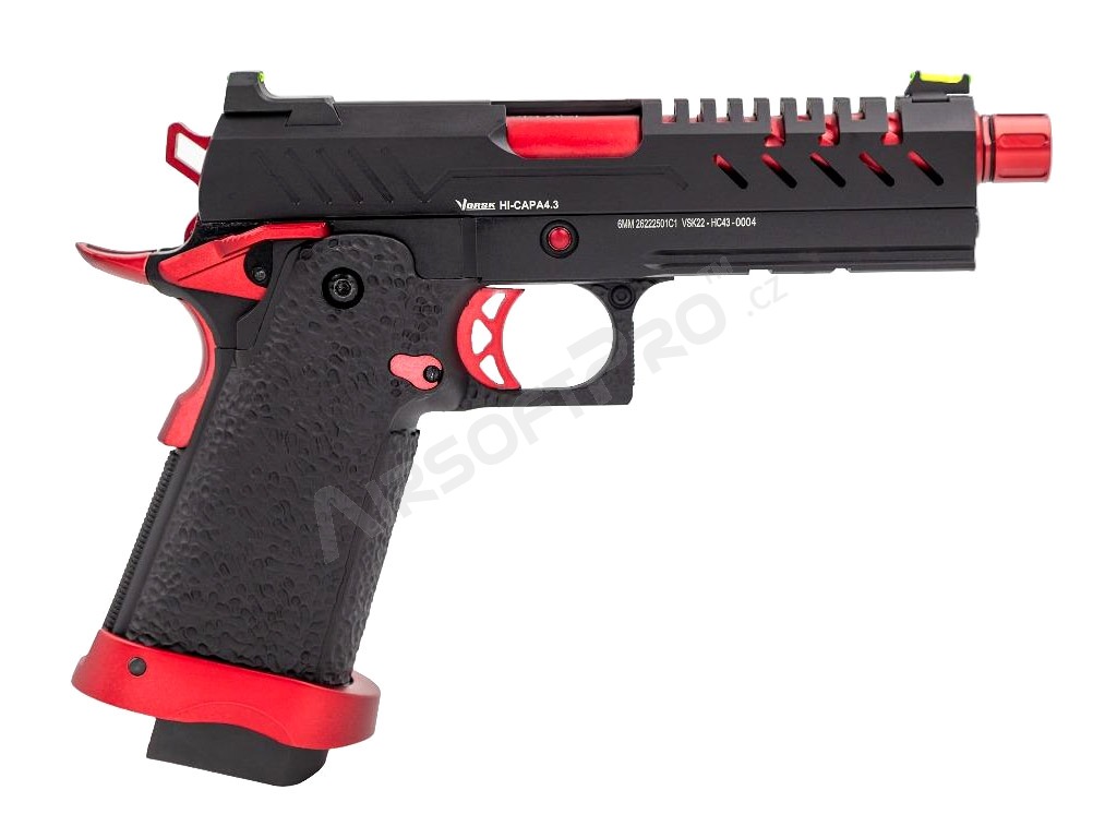 Airsoftová pistole Hi-Capa 4.3, GBB - Red Match [Vorsk]