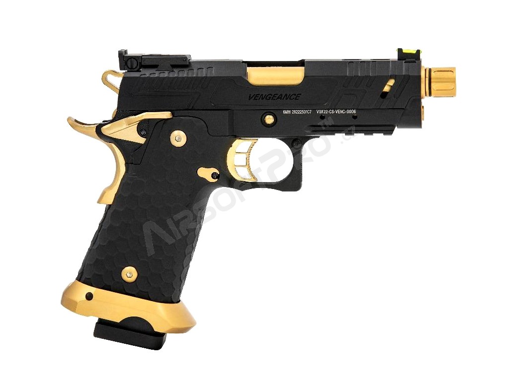 Airsoftová pistole Hi-Capa Vengeance Compact, GBB - Gold Match [Vorsk]