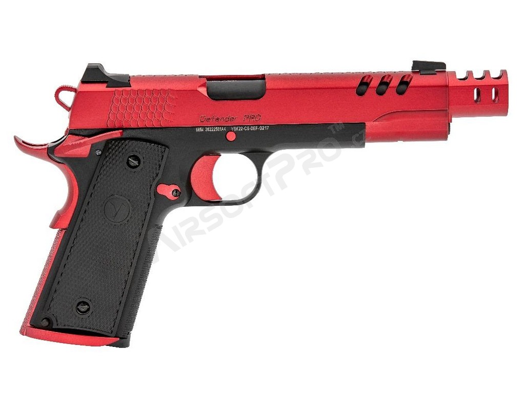 Airsoftová pistole CS Defender Pro MEU, GBB - červená [Vorsk]