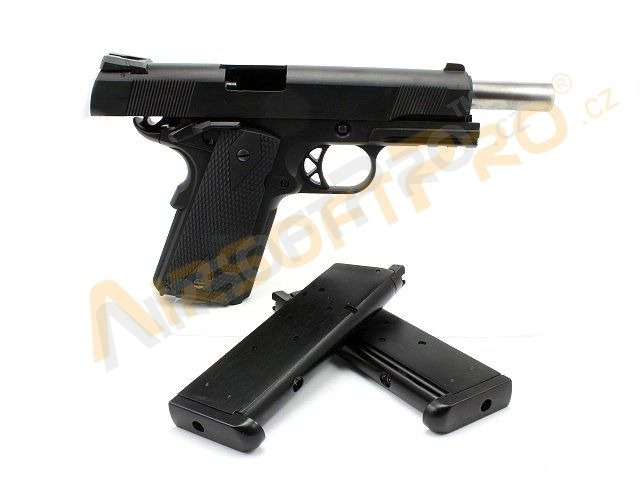 Airsoft pistol 1911B - gas blowback, full metal, 2 magazines [WE]