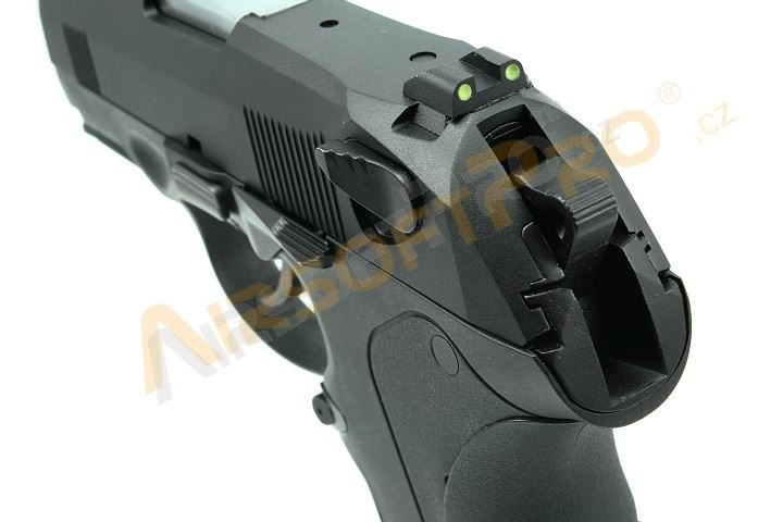Airsoftová pistole Compact Bulldog - 2x zásobník, černý, blowback [WE]