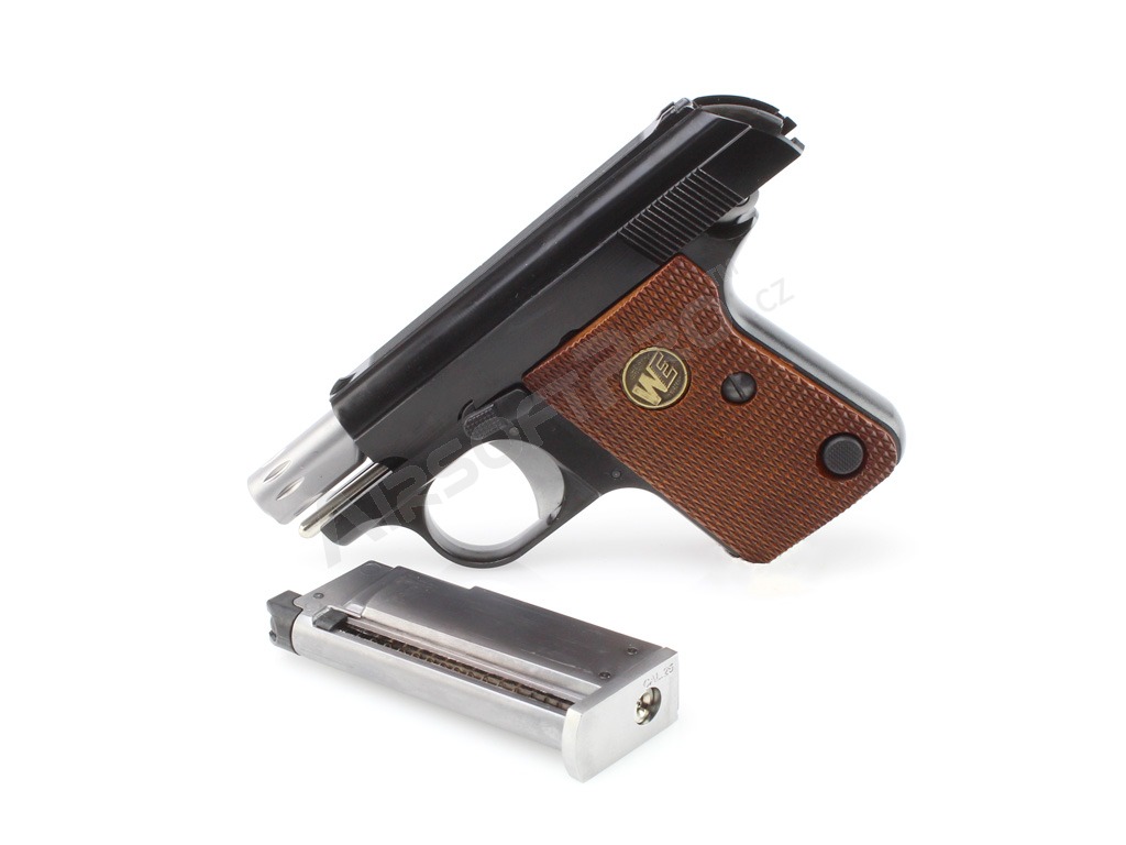 Pistola de airsoft 1908 .25 ACP (CT25)- fullmetal, blowback, negra [WE]