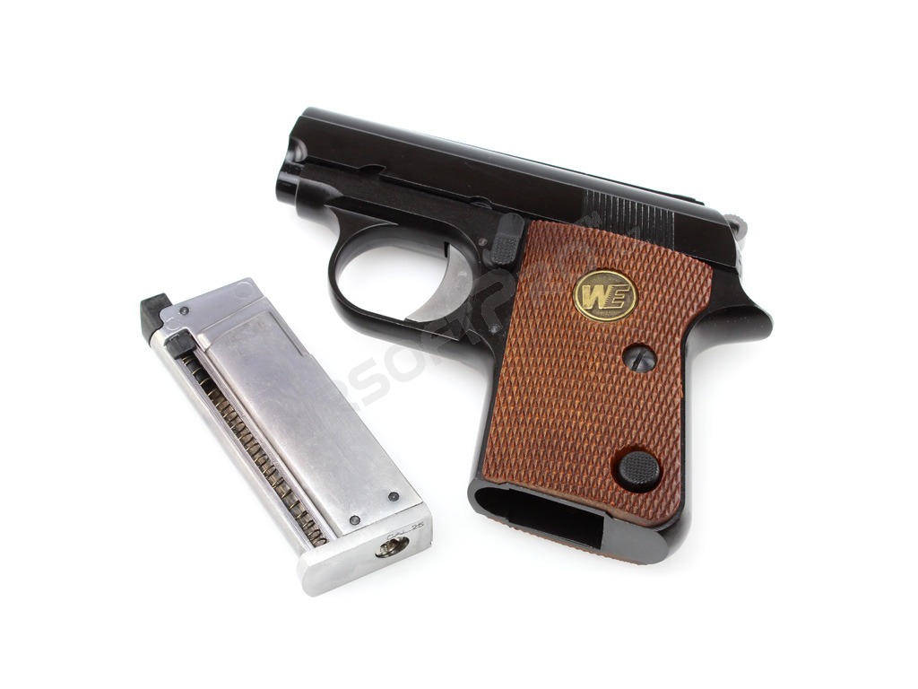 Pistola de airsoft 1908 .25 ACP (CT25)- fullmetal, blowback, negra [WE]