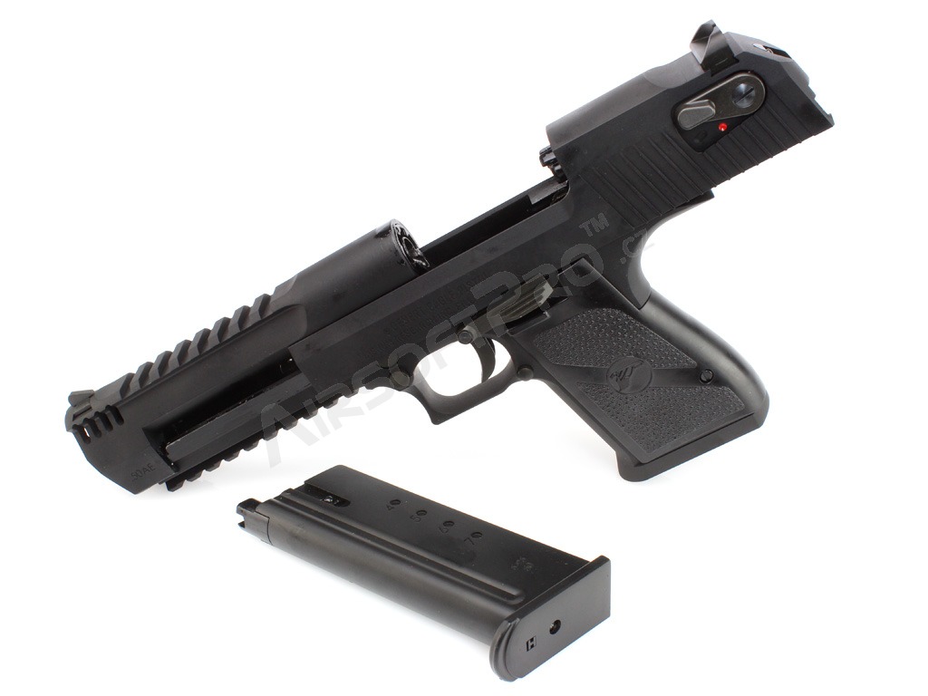 Airsoftová pistole DE L6 .50AE, kovový závěr, plyn blowback (GBB) - černá [WE], Desert Eagle